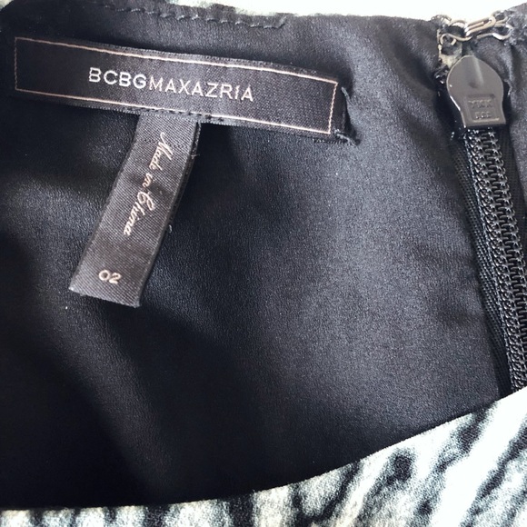 BCBGMaxAzria “Lillian” Animal Print-Blocked Dress - Picture 8 of 8